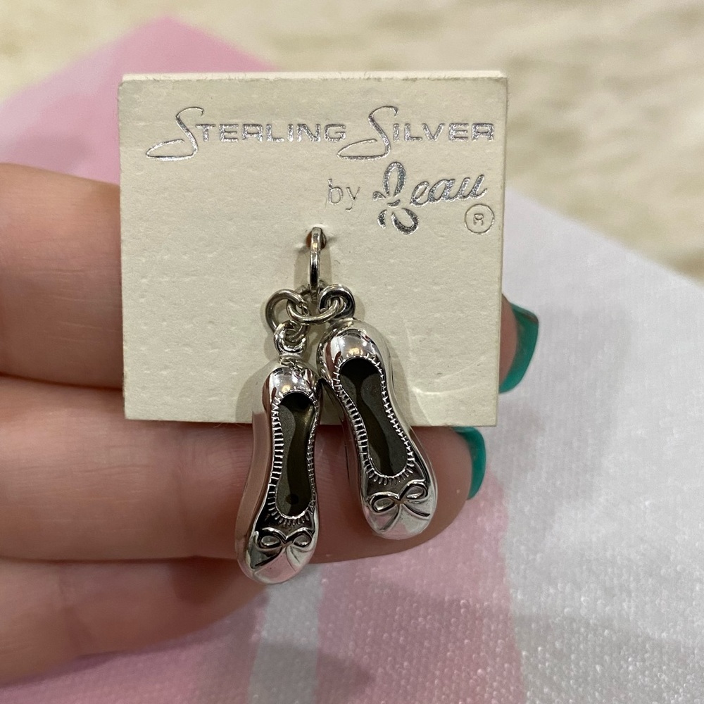 Sterling silver Ballet Shoes Charm